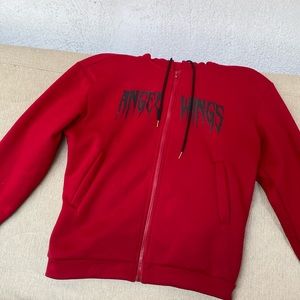 Red “Angel Wings” Zip Up